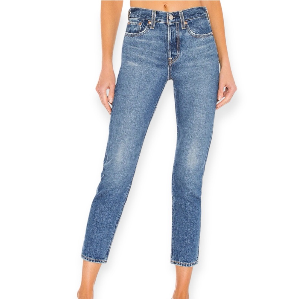 Levi's Premium Wedgie Fit High Waist Jean Athens Shut It Blue size 25